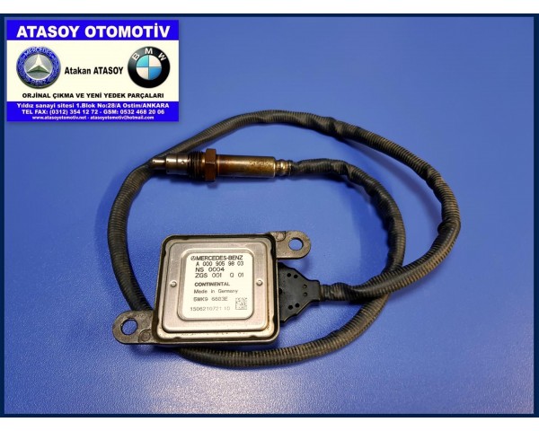 MERCEDES W205 C220D NOX SENSÖRÜ 0009059803 0009050208 0009052909 0009058611 , 0009059703 0009050108 0009052809 0009058511 , 0009059603 0009050008 0009052709 0009058411 W205 C250D NOX SENSÖRÜ